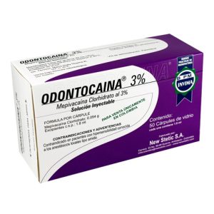 Anestesia odontocaina 3%