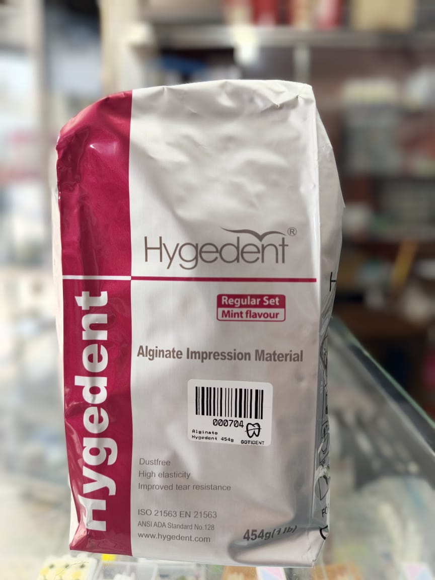 Alginato Hygedent Cúcuta, material de impresión dental cromático con fraguado regular