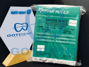 Algodón taco liso STAR ROLLS x1000 en Cúcuta – rollitos absorbentes para uso odontológico
