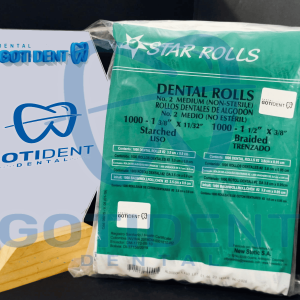 Algodón taco liso STAR ROLLS x1000 en Cúcuta – rollitos absorbentes para uso odontológico
